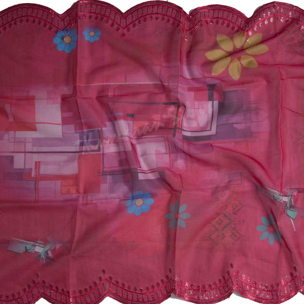 Hot Pink Embroidered Readymade Salwar Suit