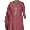 Onion Pink Embroidered Readymade Salwar Suit