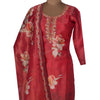 Peach Printed Readymade Salwar Suit