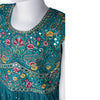 Peacock Blue Embroidered Palazzo Set