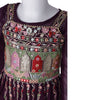 Wine Colour Embroidered Palazzo Set