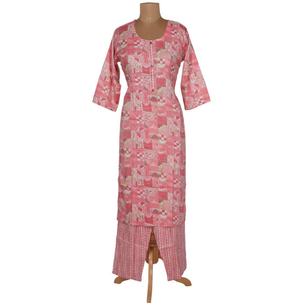 Pink Printed Readymade Salwar Without Dupatta
