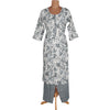 Cream Printed Readymade Salwar Without Dupatta 02