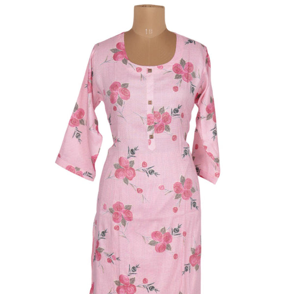 Taffy Pink Printed Readymade Salwar Without Dupatta
