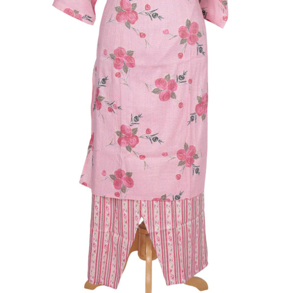 Taffy Pink Printed Readymade Salwar Without Dupatta