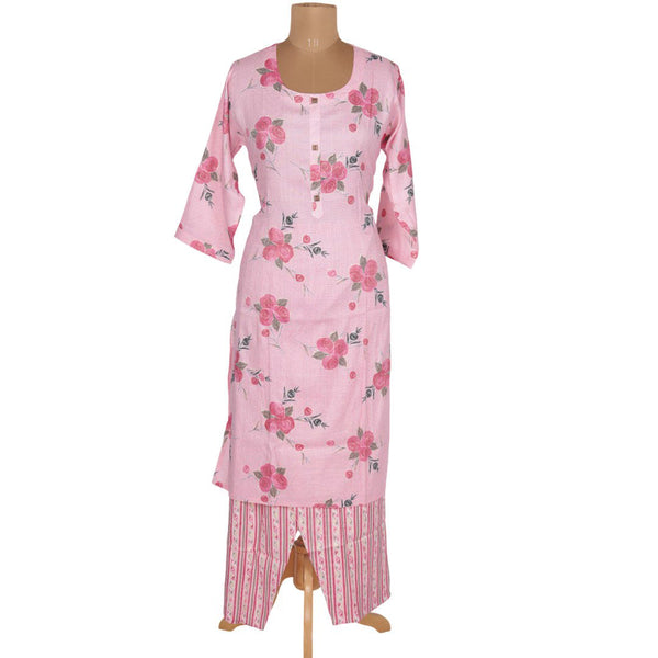 Taffy Pink Printed Readymade Salwar Without Dupatta