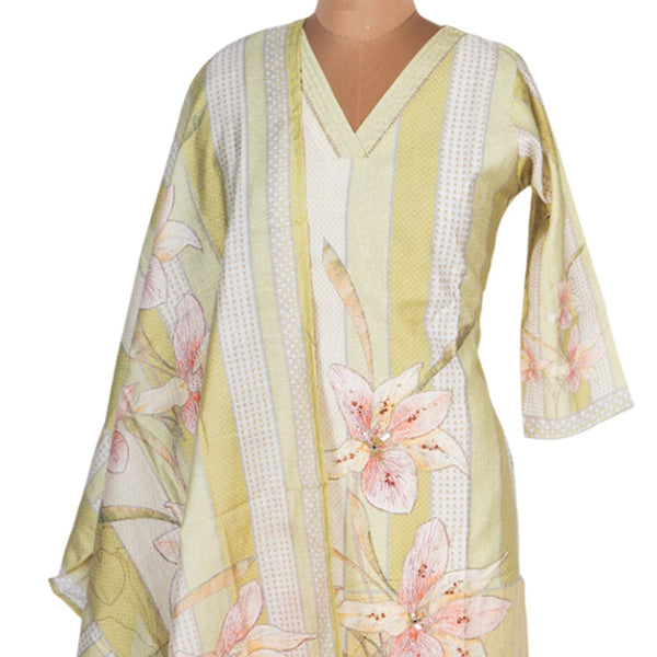 Pista Green Printed Readymade Salwar Suit 02