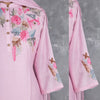 Baby Pink Thread Embroidered Readymade Salwar Suit