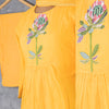 Mango Yellow Thread Embroidered Readymade Salwar Suit