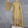 Olive Green Thread Embroidered Readymade Salwar Suit