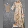 Light Brown Embroidered Readymade Salwar Suit With Dupatta
