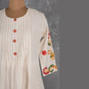 Cream Plain Readymade Salwar Suit Without Dupatta