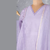 Liac Violet Cotton Embroidered Readymade Salwar Suit