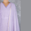 Liac Violet Cotton Embroidered Readymade Salwar Suit