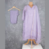 Liac Violet Cotton Embroidered Readymade Salwar Suit