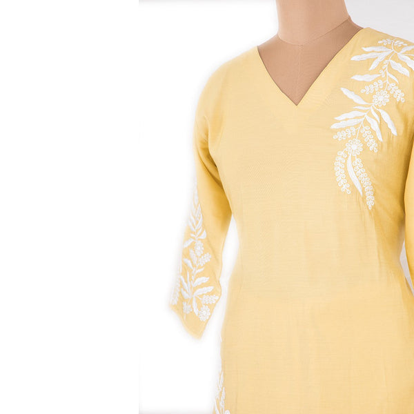 Yellow Embroidered Co-ord Set