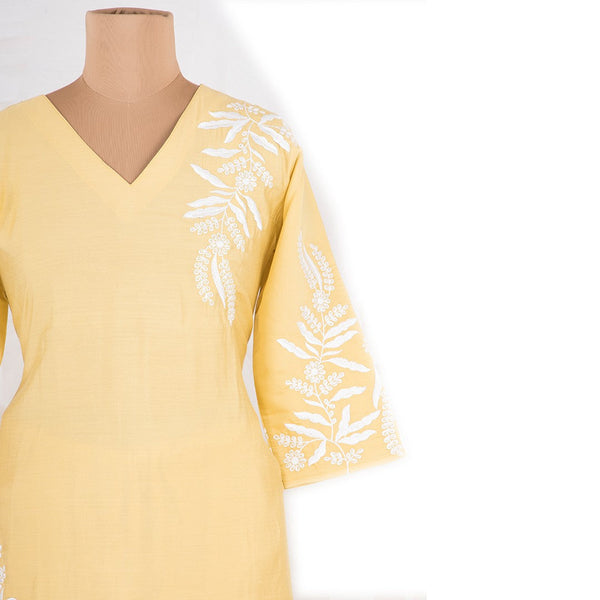 Yellow Embroidered Co-ord Set