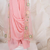 Rose Pink Embroidered Palazzo Set