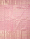 Candy Pink Silk Saree With Silver Zari Work - Kumaran Silks