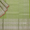 Green Brocade Soft Silk Saree With Silver Zari Work - Kumaran Silks