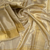 Luxury Tissue Dhoti with Gold and Silver Stripes - Kumaran Silks