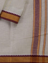 9 x 5 Unbleached Cotton Dhoti 01 - Kumaran Silks