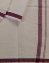 9 x 5 Unbleached Cotton Dhoti 02 - Kumaran Silks