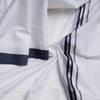 8 Muzham White Cotton Dhoti With Blue Border - Kumaran Silks