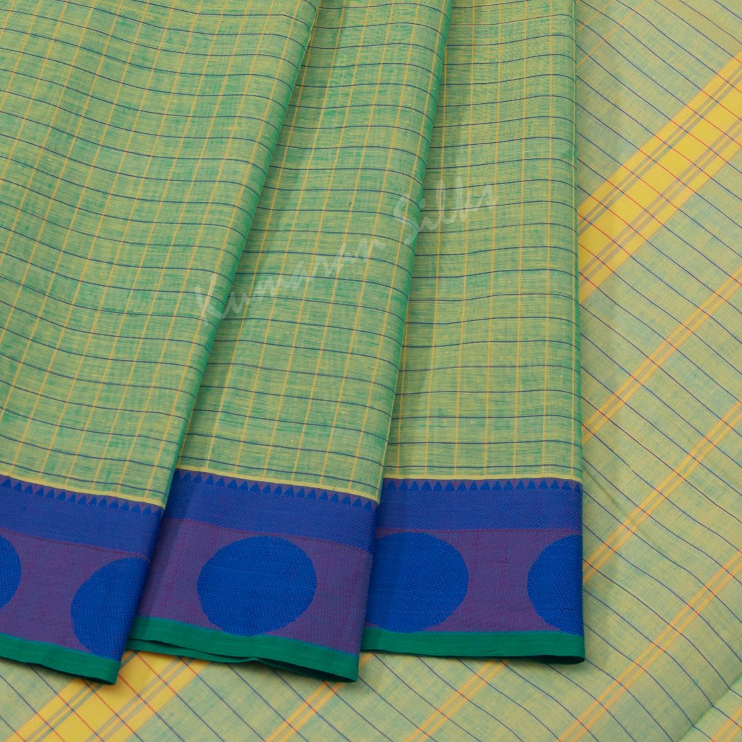 10 Yards Cotton Light Green Saree