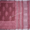 Semi Linen Printed Maroon Saree 03 - Kumaran Silks