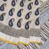 Semi Linen Printed Cream Saree 20 - Kumaran Silks