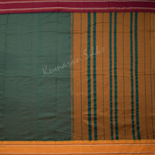Dharwad Cotton Green Saree 12