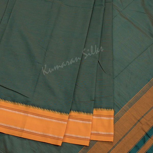 Dharwad Cotton Green Saree 12