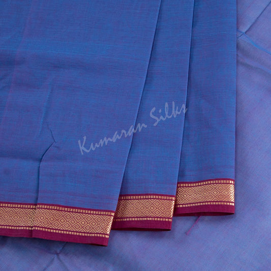 9 Yards Chettinad Cotton Shot Colour Plain Saree And Simple Thread Border Without Blouse