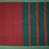 Dharwad Cotton Dark Red Plain Saree - Kumaran Silks