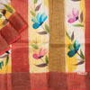 Tussar Multi Colour Printed Saree With Floral Designs Over The Body - Kumaran Silks
