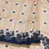 Pure Silk Printed Cream Saree 02 - Kumaran Silks