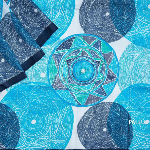 Pure Silk Printed Multi Colour Saree 03 - Kumaran Silks