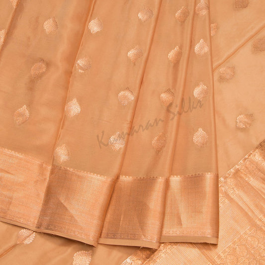 Copper  Pure Mysore Crepe Silk Saree