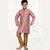 Raw Silk Onion Pink Kurta Set - Kumaran Silks