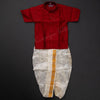 Shirt and Designer Panchakacham Dhoti Set 01 - Kumaran Silks