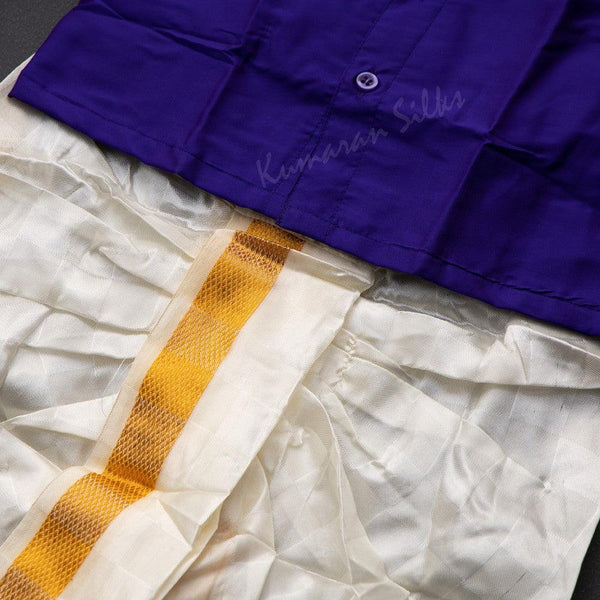 Shirt and Designer Panchakacham Dhoti Set 03 - Kumaran Silks