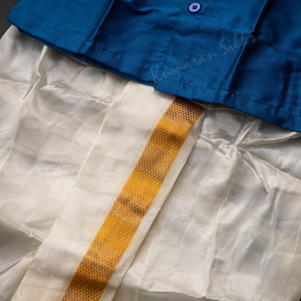 Shirt and Designer Panchakacham Dhoti Set 04 - Kumaran Silks