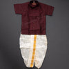 Shirt and Designer Panchakacham Dhoti Set 08 - Kumaran Silks