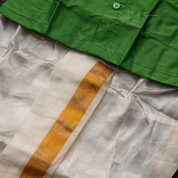 Shirt and Designer Panchakacham Dhoti Set 09 - Kumaran Silks