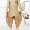 Raw Silk Golden Brown Sherwani Set - Kumaran Silks