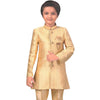 Raw Silk Gold Sherwani Set - Kumaran Silks