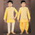 Raw Silk Yellow Sherwani Set - Kumaran Silks