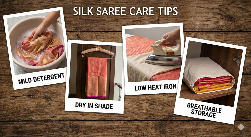 Silk Saree Care Tips: How to Maintain the Beauty of Your Handloom Silk Sarees