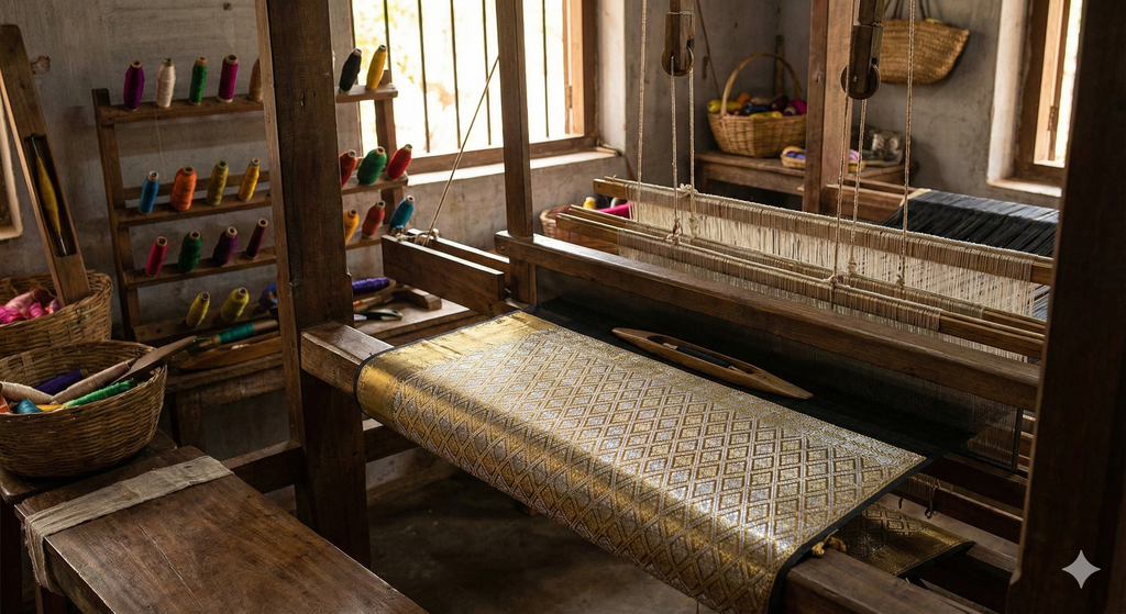Vaira Oosi Weaving: The Luxurious Craft Behind Fine South Indian Silk Sarees